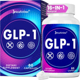 Heafetine GLP-1 supplement bottle for daily gut health support.