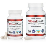 HealFast Complete Surgery Recovery bottle shows convenient daily dose for post-op support