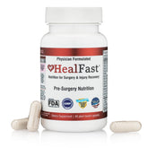 HealFast preop bottle front view shows recovery formula