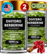 HealMeal Dihydroberberine capsules packaging highlights quality for easy daily use