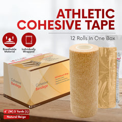 Healqu cohesive bandage wrap for wrists and ankles offers flexible, comfortable compression.