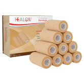 Healqu self-adhesive bandage wrap 4x5 yard rolls provide secure slip-free coverage.