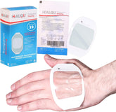 Healqu transparent film dressing pack front for versatile wound protection