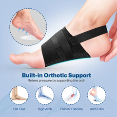 Adjustable elastic strap offers a secure, customizable fit.
