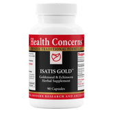 Health Concerns Isatis Gold capsules bottle for daily immune support.
