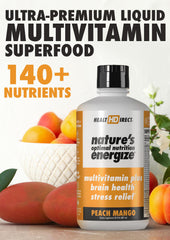 Measuring spoon beside Health Direct Energize bottle for accurate serving