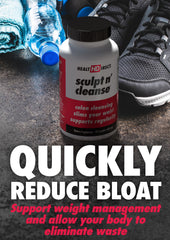 Health Direct Sculpt n' Cleanse packaging emphasizes vegan-friendly detox for gut balance.