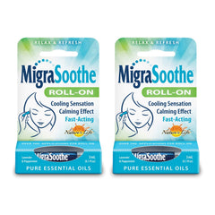 Health From The Sun MigraSoothe cooling roll-on bottle for quick on-the-go relief.