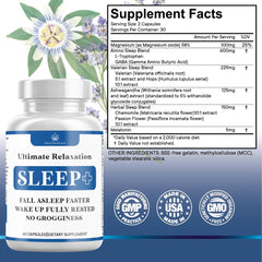 Health Heals Relaxation Sleep Aid capsules in hand ready to support sleep