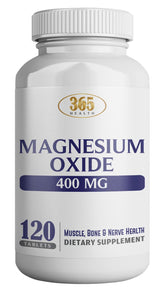 HEALTH LFE Magnesium Oxide bottle front showing 400 mg potency for daily support