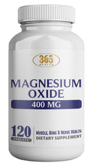 HEALTH LFE Magnesium Oxide tablet close-up highlighting easy-to-swallow design