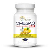 Health Nurture Omega-3 Max bottle-front showing premium oil for daily heart and mood support