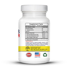 Two Health Nurture capsules per serving balance EPA and DHA intake