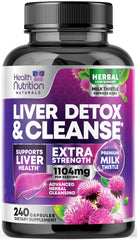 Health Nutrition Naturals gentle liver cleanse bottle shows a holistic detox option for daily wellness.