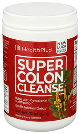 Health Plus Super Colon Cleanse bottle for daily digestion support.