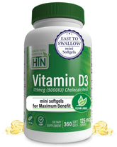Health Thru Nutrition Vitamin D3 5000IU bottle front view for immune support potential