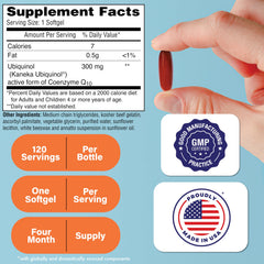 Health Thru Nutrition Kaneka QH ubiquinol label on bottle highlighting stabilized formulation.