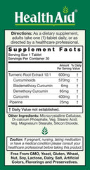 HealthAid Curcumin Complex capsule closeup, vegan capsule offering potent antioxidant support.
