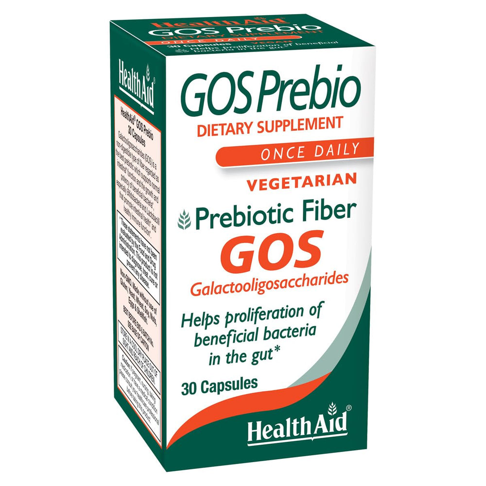 HealthAid GOSPrebio bottle front view supports daily gut-friendly fiber routine.