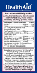 HealthAid Uriprinol Montmorency cherry detail highlighting natural antioxidant synergy