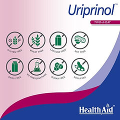 HealthAid Uriprinol turmeric glow accents tablet color and vitality