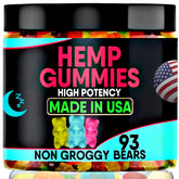 Healthergize Hemp Gummies Fruity Bottle: a tasty calm evening treat.
