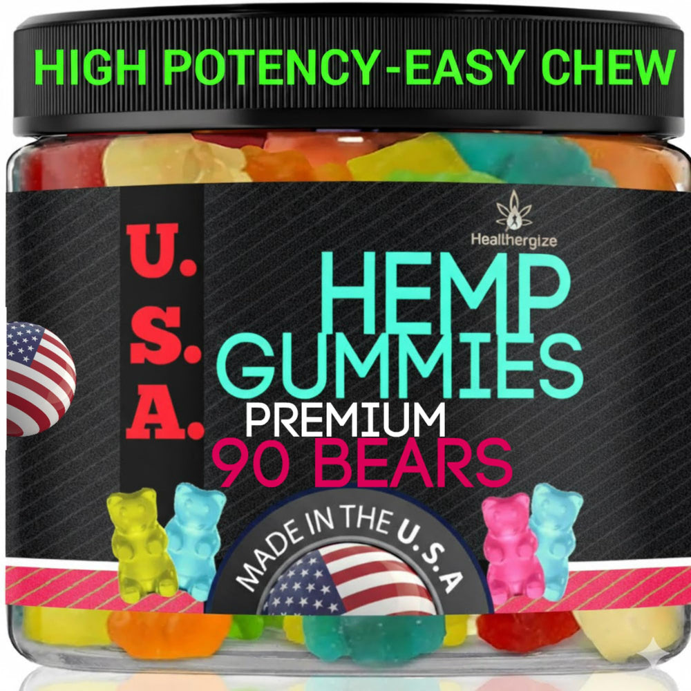 Healthergize hemp gummies Sleep Bears with fruity bites for calm nights
