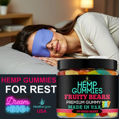 Healthergize hemp gummies bottle-pour invites easy, relaxing evenings.