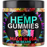 Healthergize hemp gummies sleep bottle for nighttime calm and unwinding.
