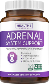 Healths Harmony Adrenal bottle front for balanced cortisol support