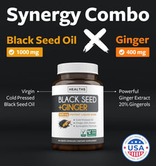 Healths Harmony ginger extract capsule close-up shows gingerol-rich formula for digestion support.