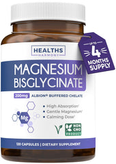 Healths Harmony magnesium bisglycinate bottle ready for daily use.