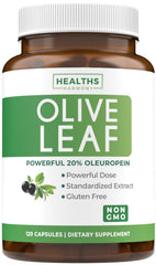 Healths Harmony olive leaf extract capsules offer convenient daily immune support.