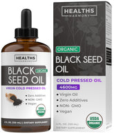 Healths Harmony black seed oil bottle ready for daily wellness support.