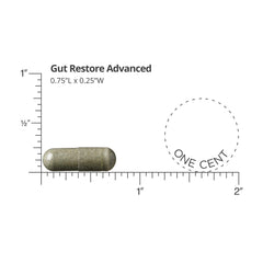Front label of Healthy Directions LifeBiome Gut Restore highlighting 11 strains.