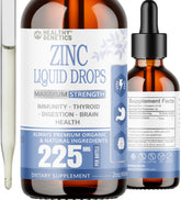 Healthy Genetics Liquid Zinc Drops bottle closeup for immune support