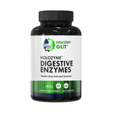 Healthy Gut HoloZyme Max bottle of capsules promotes digestion after meals.