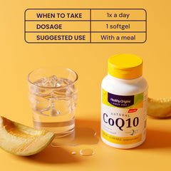 Healthy Origins CoQ10 yeast fermentation process illustration for natural trans-isomer.