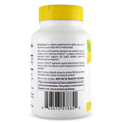 Side view of Healthy Origins EpiCor 500 mg capsules for easy daily use