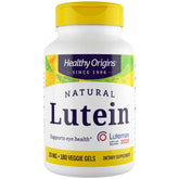 Healthy Origins Lutein 20 mg bottle close-up for eye support