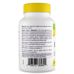 Healthy Origins softgel closeup emphasizes easy daily intake.