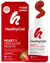 HealthyCell Heart & Vascular Health bottle for daily heart support.