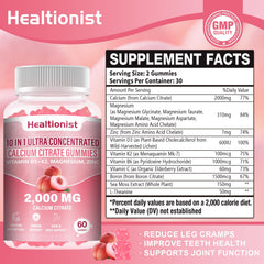 Healtionist 2-Pack peach flavor gummies close-up for tasty daily intake