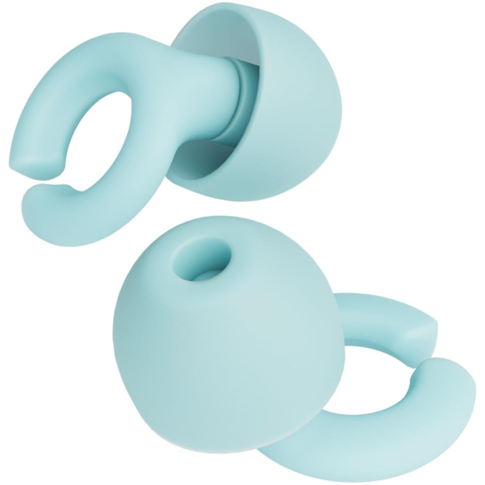 HEAR HUSH HOOPS ear plugs teal pair for sleep comfort and quiet moments