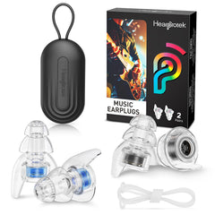 Hearprotek Concert Ear Plugs in packaging for portable venue protection.