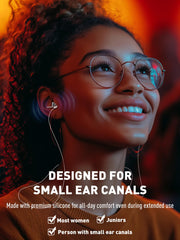 Hearprotek dual-flange earplugs design follows ear contour for secure fit