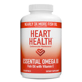 Heart Health Cardiovascular Maintenance bottle front showing lemon flavor for easy daily omega-3 intake.