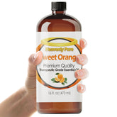 Heavenly Pure Sweet Orange Essential Oil in amber bottle preserves aroma for longer use