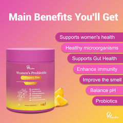 Heawdra Her Juicy pineapple gummies showcase tasty daily probiotic support.