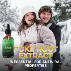 HEBS LAB Poke Root Extract lymphatic drainage drops for detox support.